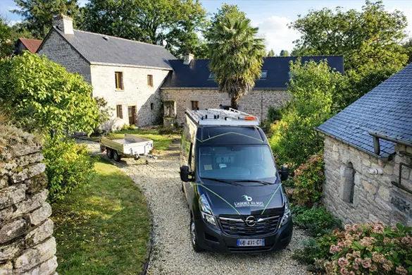 traitement du bois des résidences privées : exemple d'une maison.